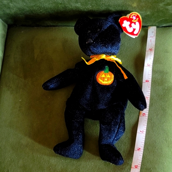 Ty Beanie Baby Haunt ERROR Tag #4SU14Z2J Color Black Size9" NWT - Picture 10 of 10